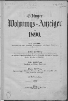 Elbinger Wohnungs-Anzeiger für 1890