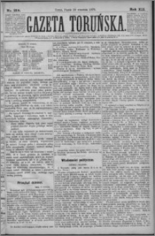 Gazeta Toruńska 1878, R. 12 nr 218