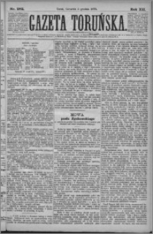 Gazeta Toruńska 1878, R. 12 nr 282