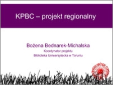 KPBC - projekt regionalny