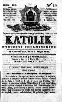 Katolik Dyecezyi Chełmińskiej 1851.05.07 nr 19