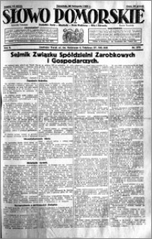 Słowo Pomorskie 1929.11.28 R.9 nr 275