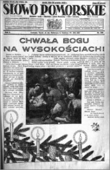 Słowo Pomorskie 1929.12.25 R.9 nr 298