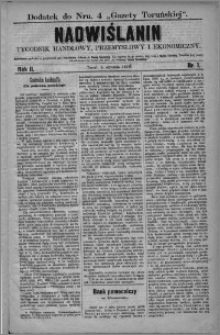 Nadwiślanin : tygodnik handlowy, przemysłowy i ekonomiczny 1874, R. 2 nr 1