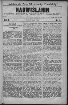 Nadwiślanin : tygodnik handlowy, przemysłowy i ekonomiczny 1874, R. 2 nr 10