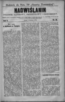 Nadwiślanin : tygodnik handlowy, przemysłowy i ekonomiczny 1874, R. 2 nr 14