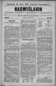 Nadwiślanin : tygodnik handlowy, przemysłowy i ekonomiczny 1874, R. 2 nr 28