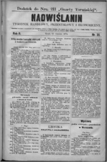 Nadwiślanin : tygodnik handlowy, przemysłowy i ekonomiczny 1874, R. 2 nr 36