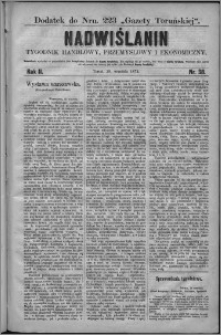 Nadwiślanin : tygodnik handlowy, przemysłowy i ekonomiczny 1874, R. 2 nr 38