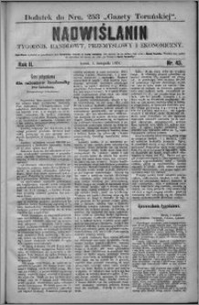 Nadwiślanin : tygodnik handlowy, przemysłowy i ekonomiczny 1874, R. 2 nr 43