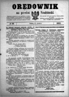 Orędownik na powiat Szubiński 1922.06.21 R.3 nr 48