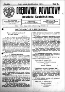 Orędownik Powiatowy powiatu Szubińskiego 1929.06.22 R.10 nr 50