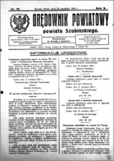 Orędownik Powiatowy powiatu Szubińskiego 1929.09.25 R.10 nr 77