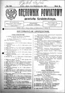 Orędownik Powiatowy powiatu Szubińskiego 1929.10.26 R.10 nr 86