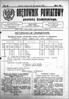 Orędownik Powiatowy powiatu Szubińskiego 1930.01.18 R.11 nr 6