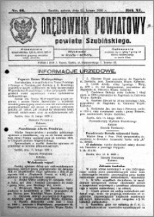 Orędownik Powiatowy powiatu Szubińskiego 1930.02.22 R.11 nr 16