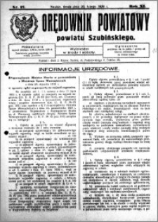 Orędownik Powiatowy powiatu Szubińskiego 1930.02.26 R.11 nr 17
