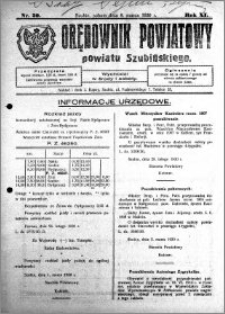 Orędownik Powiatowy powiatu Szubińskiego 1930.03.08 R.11 nr 20