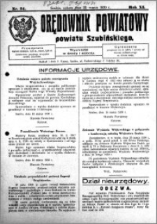 Orędownik Powiatowy powiatu Szubińskiego 1930.03.22 R.11 nr 24