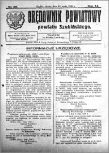 Orędownik Powiatowy powiatu Szubińskiego 1930.05.14 R.11 nr 39