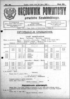 Orędownik Powiatowy powiatu Szubińskiego 1930.07.16 R.11 nr 57