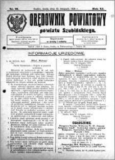 Orędownik Powiatowy powiatu Szubińskiego 1930.11.12 R.11 nr 91