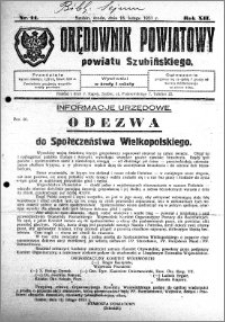 Orędownik Powiatowy powiatu Szubińskiego 1931.02.18 R.12 nr 14