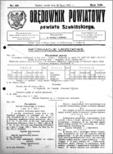 Orędownik Powiatowy powiatu Szubińskiego 1931.07.22 R.12 nr 58