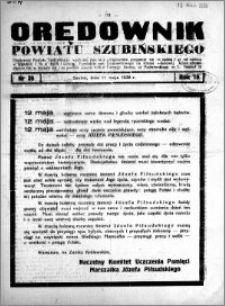 Orędownik powiatu Szubińskiego 1938.05.11 R.19 nr 38