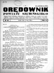 Orędownik Urzędowy powiatu Szubińskiego 1938.07.13 R.19 nr 56