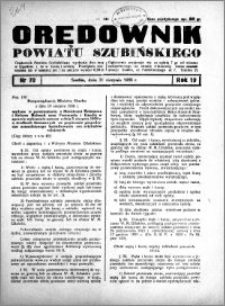 Orędownik powiatu Szubińskiego 1938.08.31 R.19 nr 70