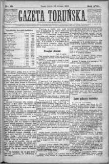 Gazeta Toruńska 1883, R. 17 nr 85