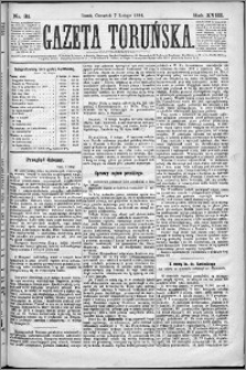 Gazeta Toruńska 1884, R. 18 nr 31