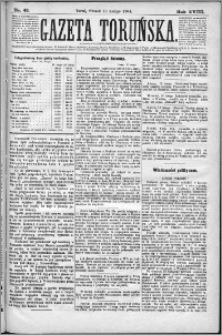 Gazeta Toruńska 1884, R. 18 nr 41