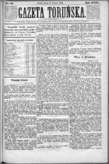 Gazeta Toruńska 1884, R. 18 nr 48