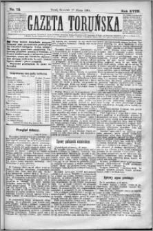 Gazeta Toruńska 1884, R. 18 nr 72