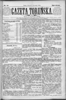 Gazeta Toruńska 1884, R. 18 nr 76