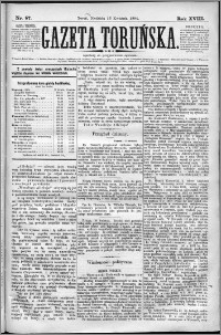 Gazeta Toruńska 1884, R. 18 nr 87