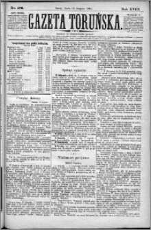 Gazeta Toruńska 1884, R. 18 nr 186