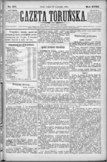 Gazeta Toruńska 1884, R. 18 nr 277