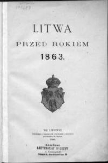Litwa przed rokiem 1863
