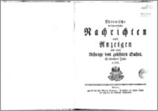 Thornische wöchentliche Nachrichten und Anzeigen nebst einem Anhange von gelehrten Sachen. Siebendes Jahr 1766