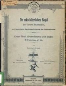 Mitteilungen des Coppernicus-Vereins für Wissenschaft und Kunst zu Thorn. H. 9.