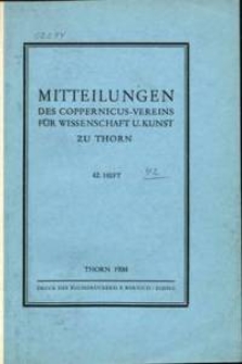 Mitteilungen des Coppernicus-Vereins für Wissenschaft und Kunst zu Thorn. H. 42.