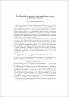The Skorokhod Space in functional convergence: a short introduction