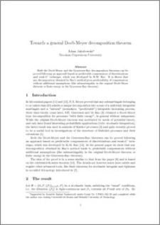 Towards a general Doob-Meyer decomposition theorem