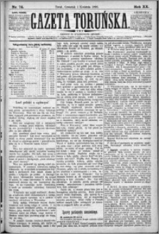 Gazeta Toruńska 1886, R. 20 nr 74