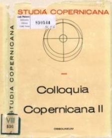 Colloquia Copernicana. 2, Études sur l'audience de la théorie héliocentrique : Conférences du Symposium de l'UIHPS, Toruń 1973