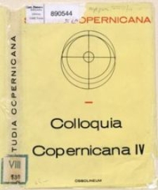 Colloquia Copernicana 4, Conférences des Symposia : l'audience de la théorie héliocentrique : Copernic et le développement des sciences exactes et sciences humaines, Toruń 1973