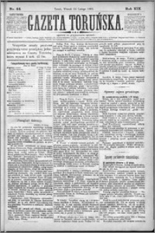 Gazeta Toruńska 1885, R. 19 nr 44